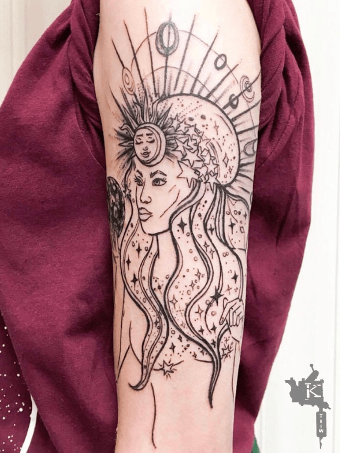 Tattoo uploaded by Simona Noir  Durga Indian Goddess tattoo ink  liverpool Goddess tiger dotwork blackwork  Tattoodo