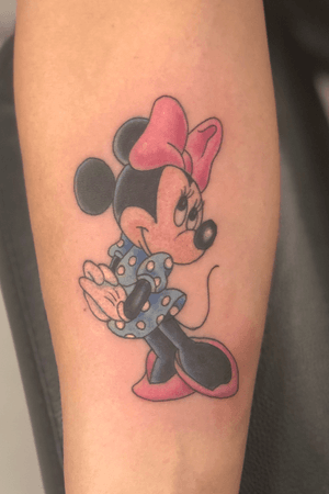 Minnie Mouse full color on the Forearm
