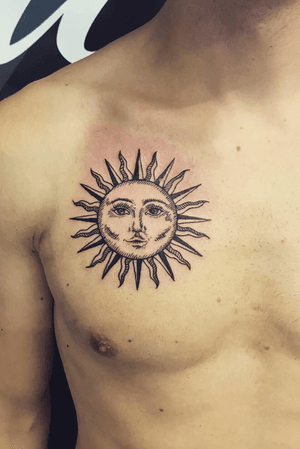 Sun on the chest