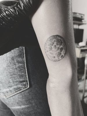 Moon Tattoo Upclose