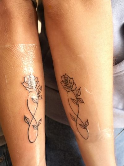 mother daughter infinity tattoos