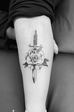 Dagger and rose