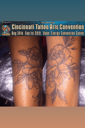 Matching tattoo at the Cincinnati Tattoo Arts Convention.