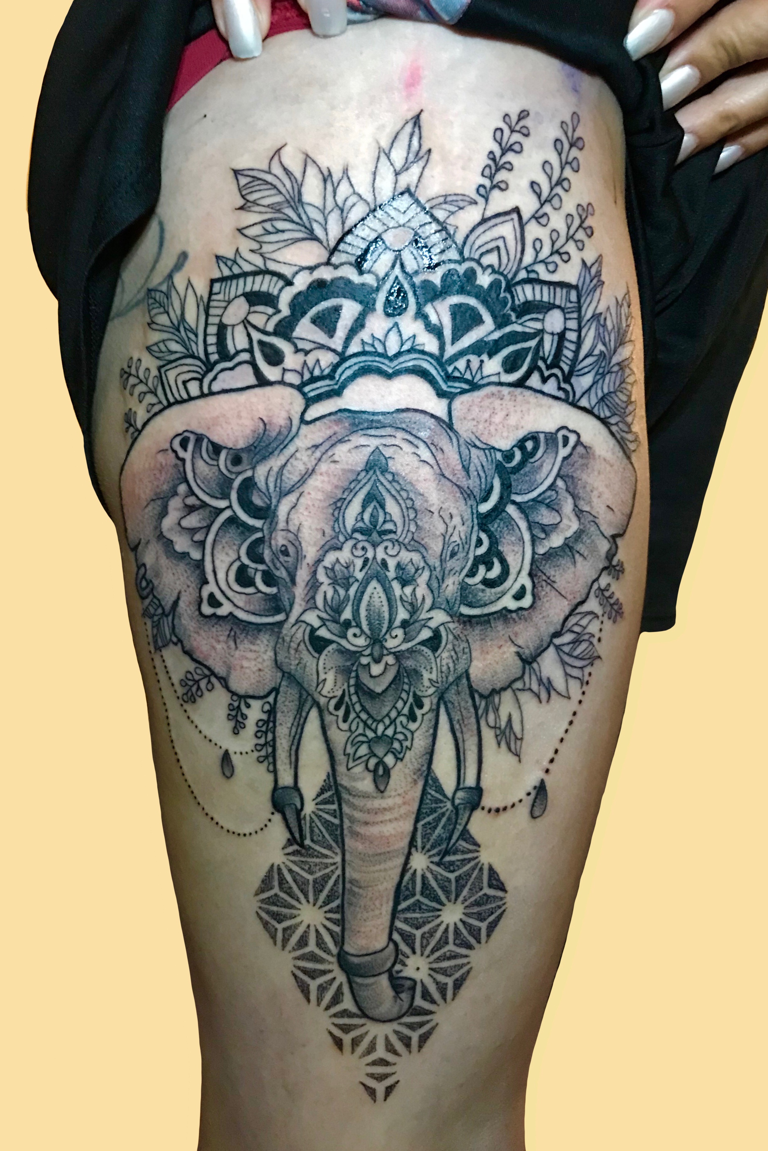 egyptian elephant tattoo