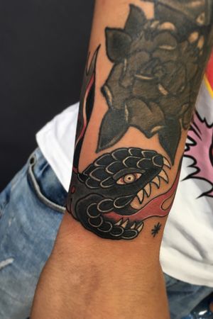 #tattoo #traditional #oldschool #snake