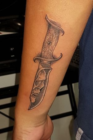 Dagger tattoo my work