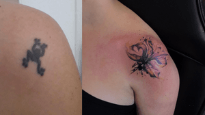 Cover up tattoo watercolour