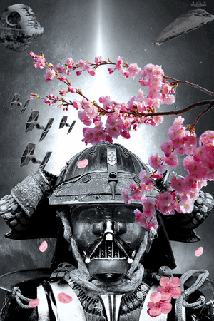Darth vader samurai, japanese inspired star wars concept 