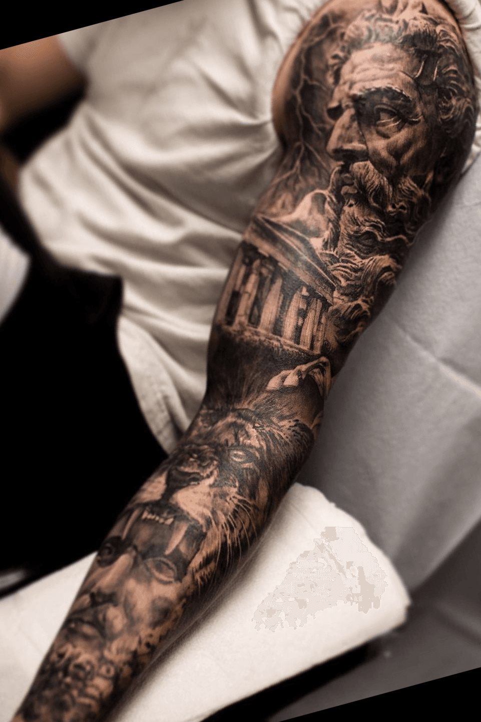 Zeus Tattoo Sleeve in progress  NA Tattoo Studio  Facebook