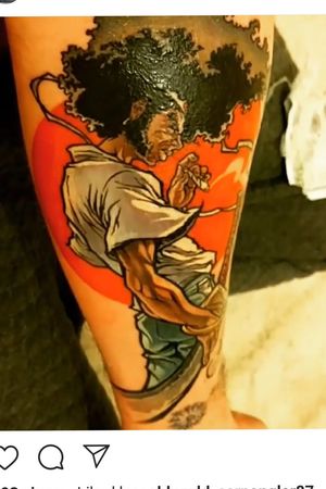 AFRO SAMURAIFirst full day sesh some time ago now sleeve complete in a couple more sessions 