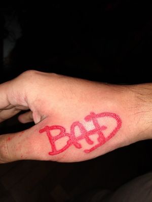 Bad Michael Jackson Tattoo