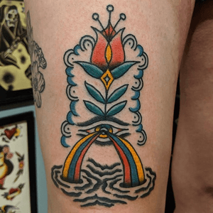 #traditional #color #legtattoo #qttr #gay #philly #trans 