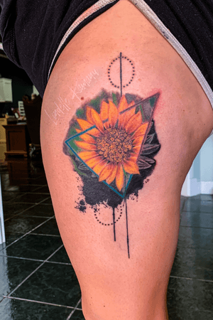 Custom Sunflower Tattoo 