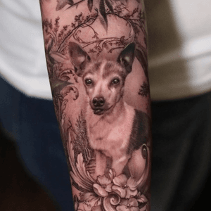 In memory of a very special dog, love tattooing stuff like this. 