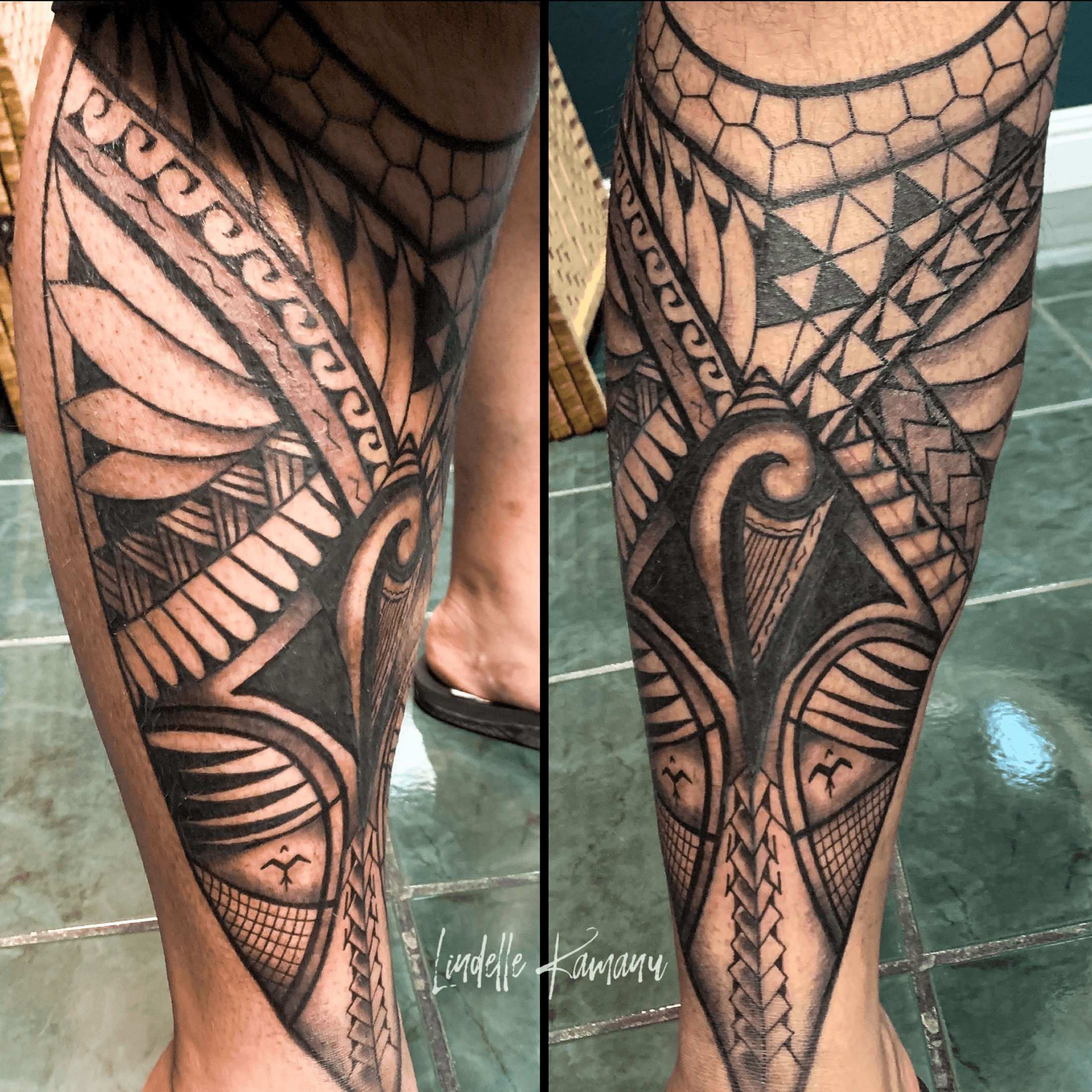 Tattoo uploaded by Lindelle • Freehand Polynesian Tribal Full