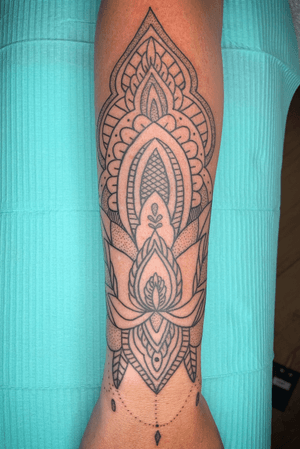 Mandala style tattoo from a few days ago 