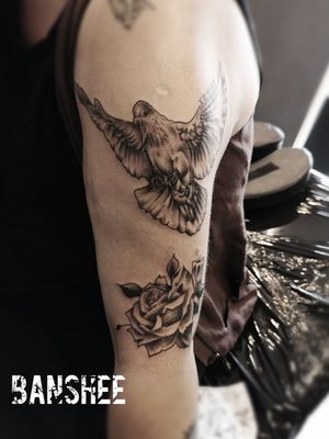 Tattoo by banshee tattoo shop