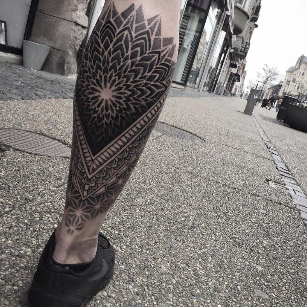 Mandala Tattoos for Men  Mandala tattoo design Mandala tattoo leg Leg  tattoo men
