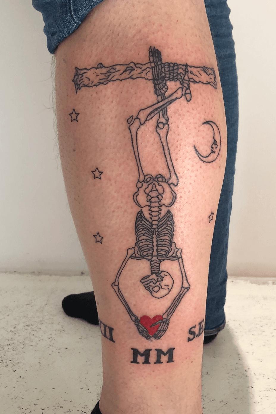 Hanged man tarot Done by Rat  Midwest Tattoo BroadrippleIN  rtattoos