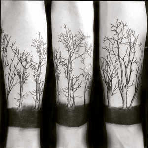 A custom tree tattoo-designed and done by me 