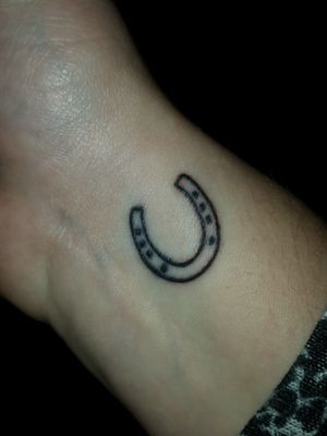 A horseshoe for my horse who passed away and I didn't get the chance to say goodbye. Drew this myself.