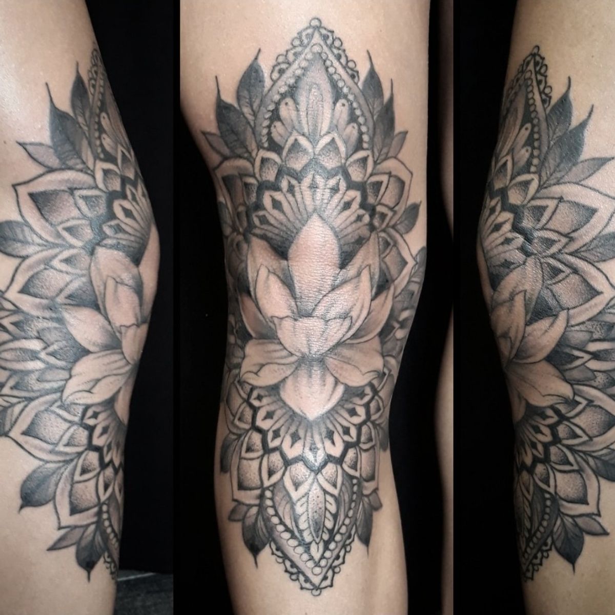 Tattoo uploaded by Fabio Tattoo • Knie Mandala und Lotus Tattoo In zwei Sitzungen fertig gemacht