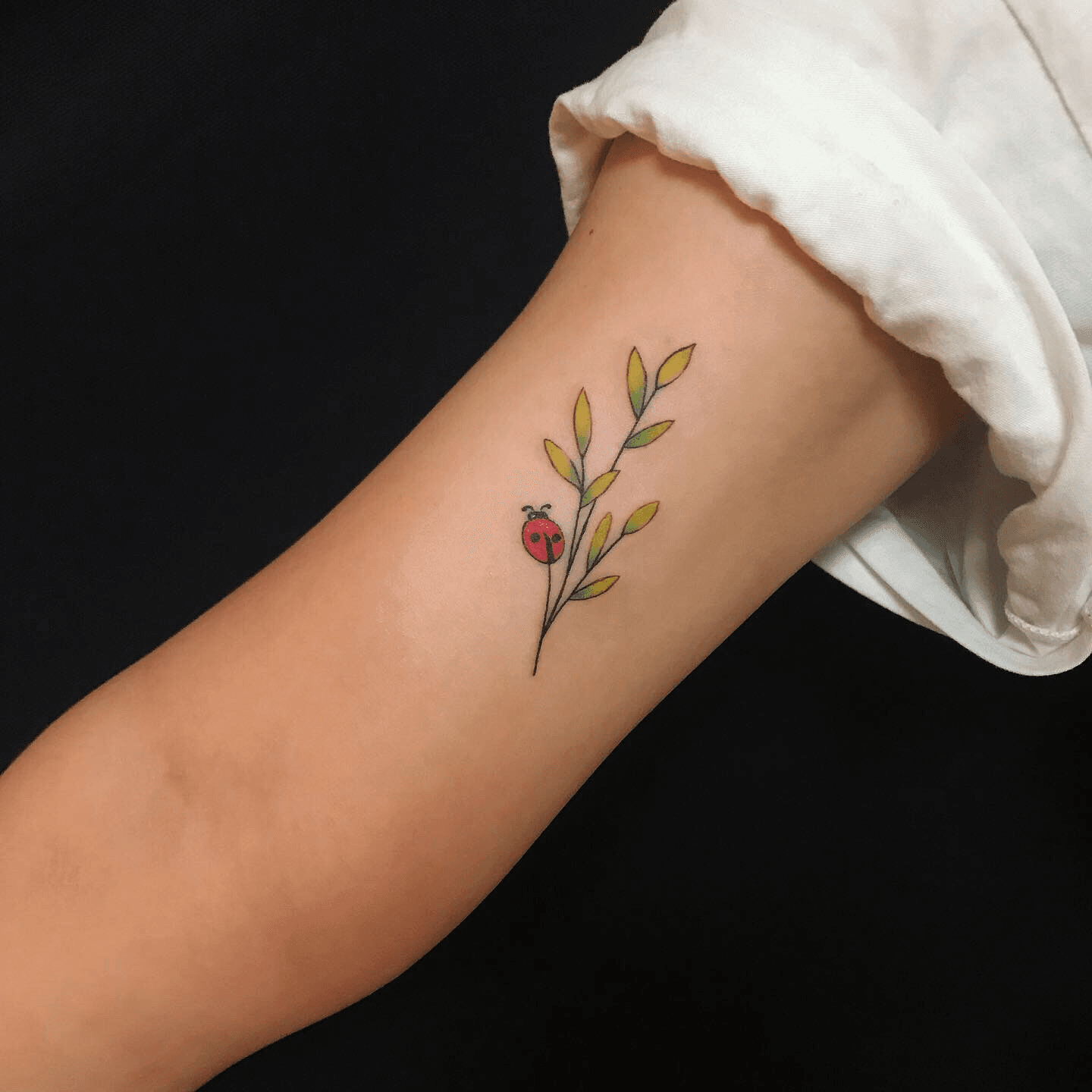 Ladybug color small cute tattoo by ovumink on DeviantArt