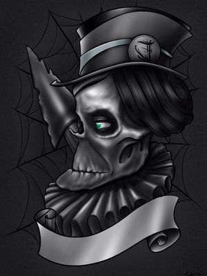 #tats #tattoo #tattooart #tattooartist #digitalart #skull #skulltatoo #dark #sketch #idea @tattoodo #draw #style #blackandgreytattoo #black #web 