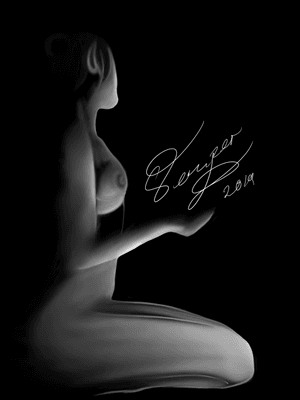 Naked woman by Semper. #nakedwoman #chiaroscuro #woman #womantattoo #blackandgrey  #blackwork #Semper #mandalatattoostudio 