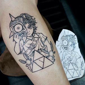 Majora's Mask Link, Triforce with Tat'l and Tael