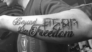 Beyond FEAR lies freedom 
