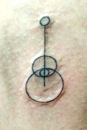 Minimalist guitar tattoo