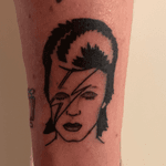 David Bowie. Done by Fabienne Demmer at Lucky Charm Tattoo, Nijkerk, Netherlands at September 10, 2019.