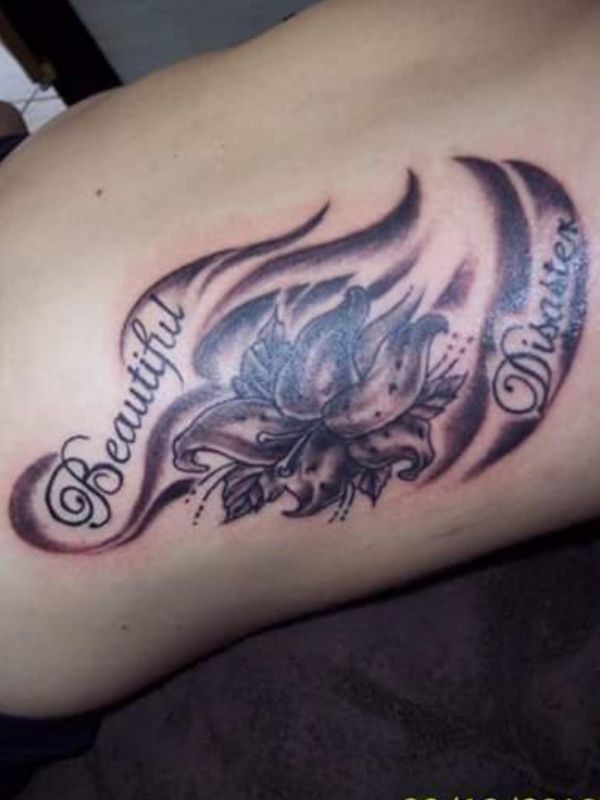 Tattoo from mobile tattooing: Halo's & Horn's