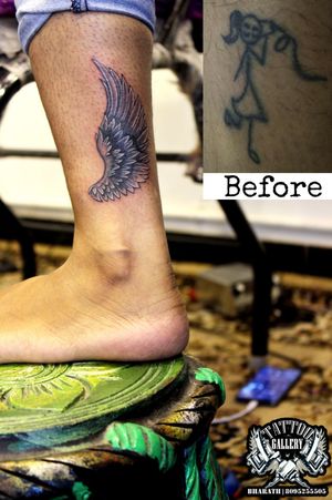 "Wing Tattoo"(Coverup)"TATTOO GALLERY"Bharath Tattooist #8095255505"Get Inked or Die Naked''#tattoo #wing #wingtattoo #girllegtattoo #Coveruptattoo #wingtattoodesigns #tat #tattooedboys #tattooedgirls #tattoopassion #tattooedgiros  #tat #bangloretattoo #tattoobanglore #tattoolove #tattoomodels #tattooedmodels #coveruptatoo #tattootrends #tattootreand #tattoolife #tattooartist #tattooist #indiantattoo #karnatakatattooartist #davangere #davangeresmartcity #karnataka #india