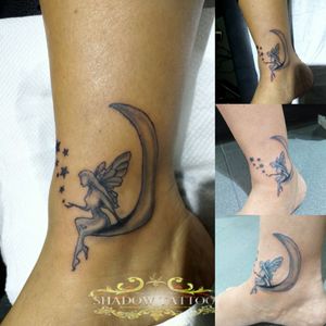  Transforming from black image into 3D realistic fairy tattoo 