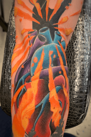 Bright and bold color tattoo 