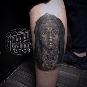 Lil Wayne Black And Grey Portrait. 