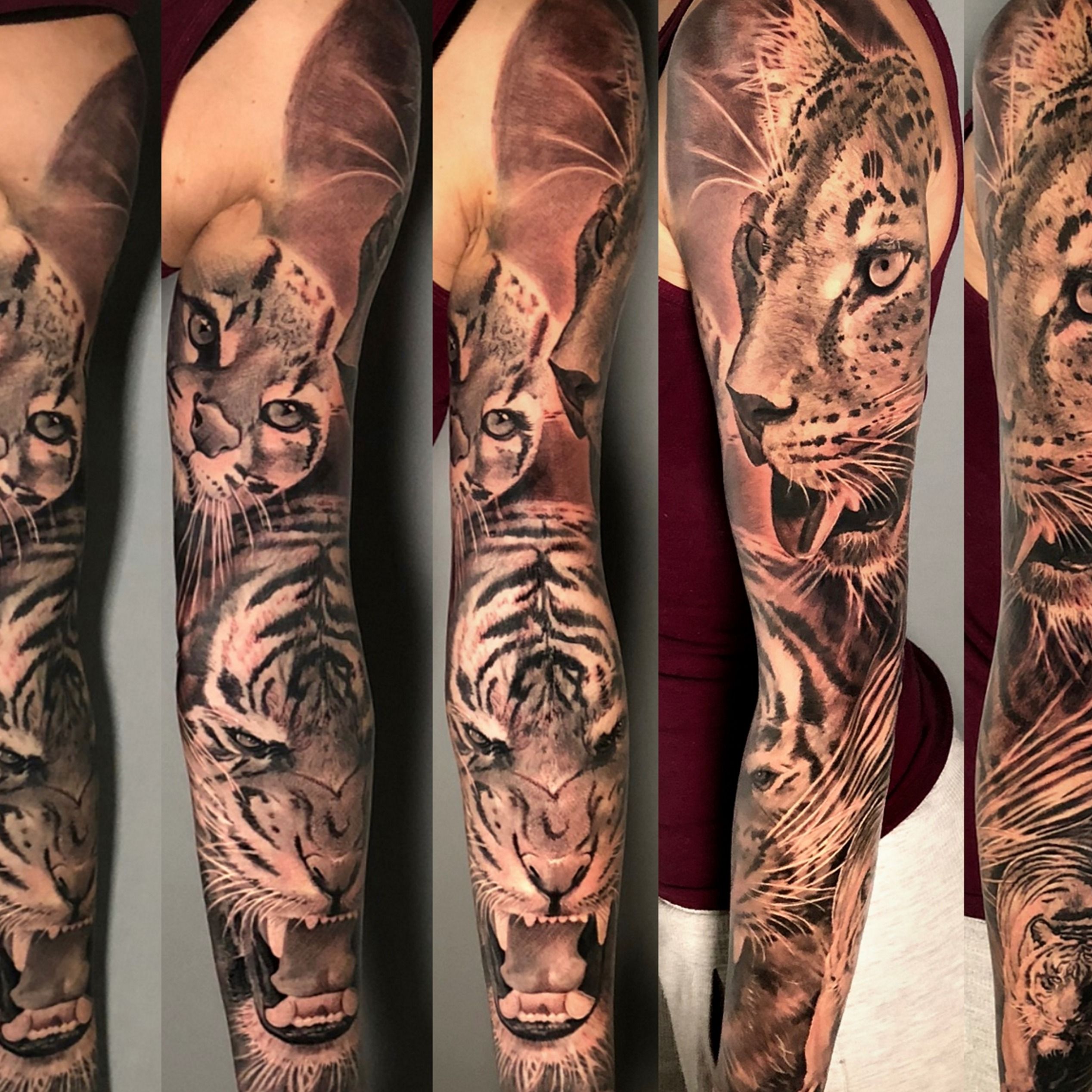Lion  Giraffes Arm Tattoo  Best Tattoo Ideas For Men  Women