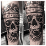Classic skull and crown done by Jack. 