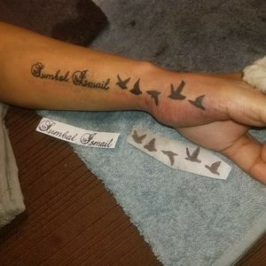 Name with birds tattoo 6k 
