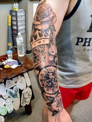 Half sleeve tattoo ,Done by Chang Artist. Thank you🙏 🇭🇰🇭🇰🇭🇰 #artwork #artistic #artists #aonang #krabi #krabitrip #tattooartist #inked #inks #tattoos #tattooing #tattooed #tattoo2me #tattooart #tattooink #inkedup #tattoodesigns #tattooed #krabitattoo #aonangkrabi #tattoogirl🍒 #tattooist #tattoolove #tattoostyle #tat #tattooworkers #aonangbeach #krabitrip #krabitattoo #tattoo #aonangtattoo #tattooaonang #inktattoo