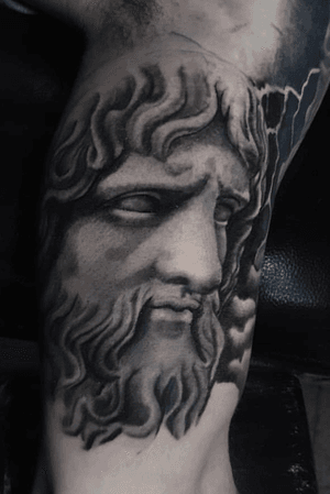WIP on this greek sleeve by @hobotattoo