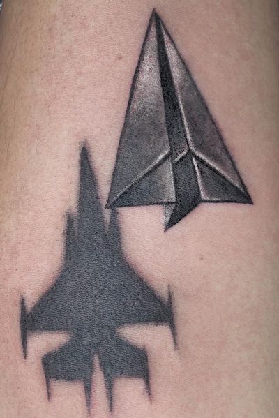 3D tattoo i did #3D #hyperrealism #jettattoo