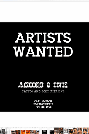 Looking for tattoo artist
