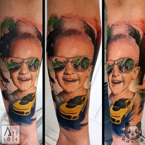 #child #kid #portrait #realistic #hyperealism #color #customtattoo #tattoo #art #hungary #budapest #details