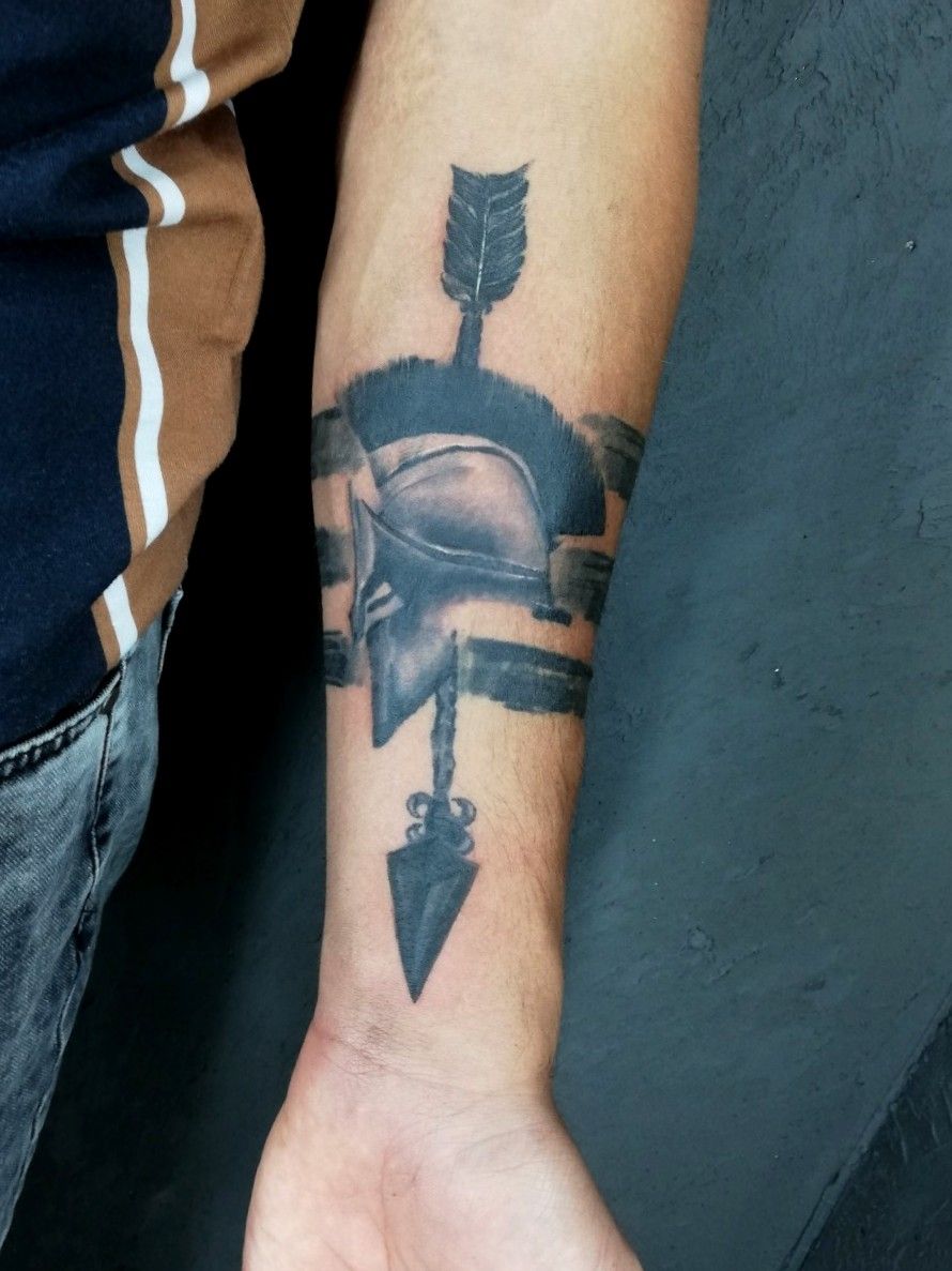 Achilles themed tattoo by turnertattoos    Bookingtitletattoostudioscom  titletattoostudios tattoo ink artist  tattooideas  Instagram