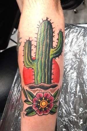 #traditionaltattoo#cactustattoo#colortattoo#cactus