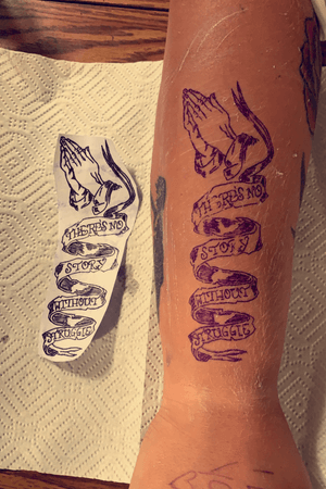 Custom Design Stencil On Arm • @Valley13Tattoo • @k1lgor3