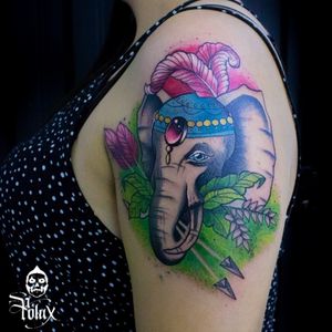 Elephant tattoo Pereira Colombia 